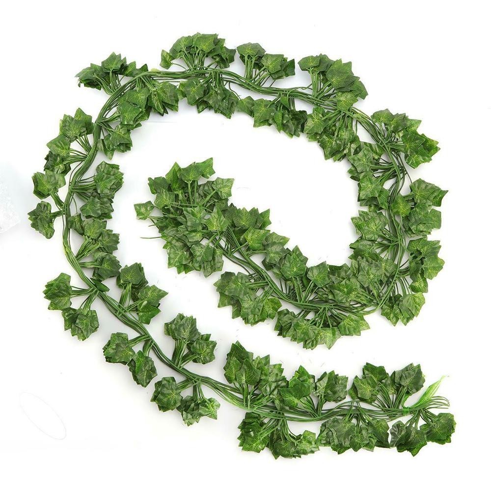 Artificial hanging plants Banisters Decor Doors Fake Floral Leaf Mirror