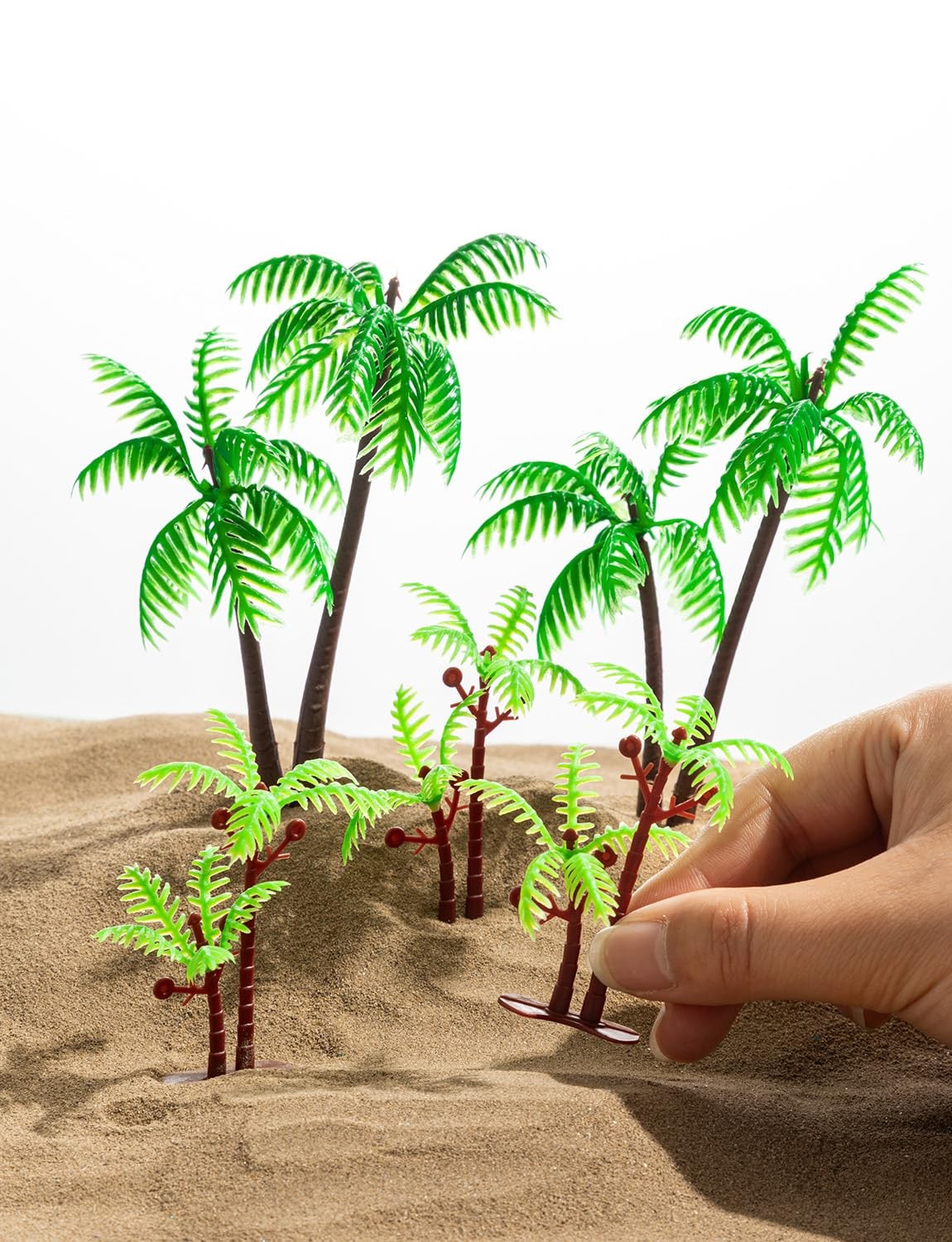 30 Pcs Miniature Trees Model Coconut Palm Trees Fake Mini Tree for DIY Craft …
