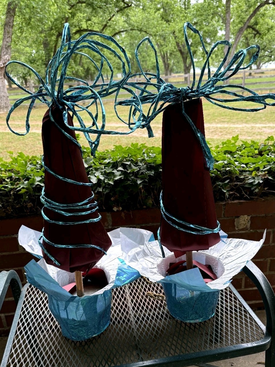 Set of 8 Pieces: 21″ Topiary Tree Form 12″ Urethane Cone Wholesale Lot Topiaries