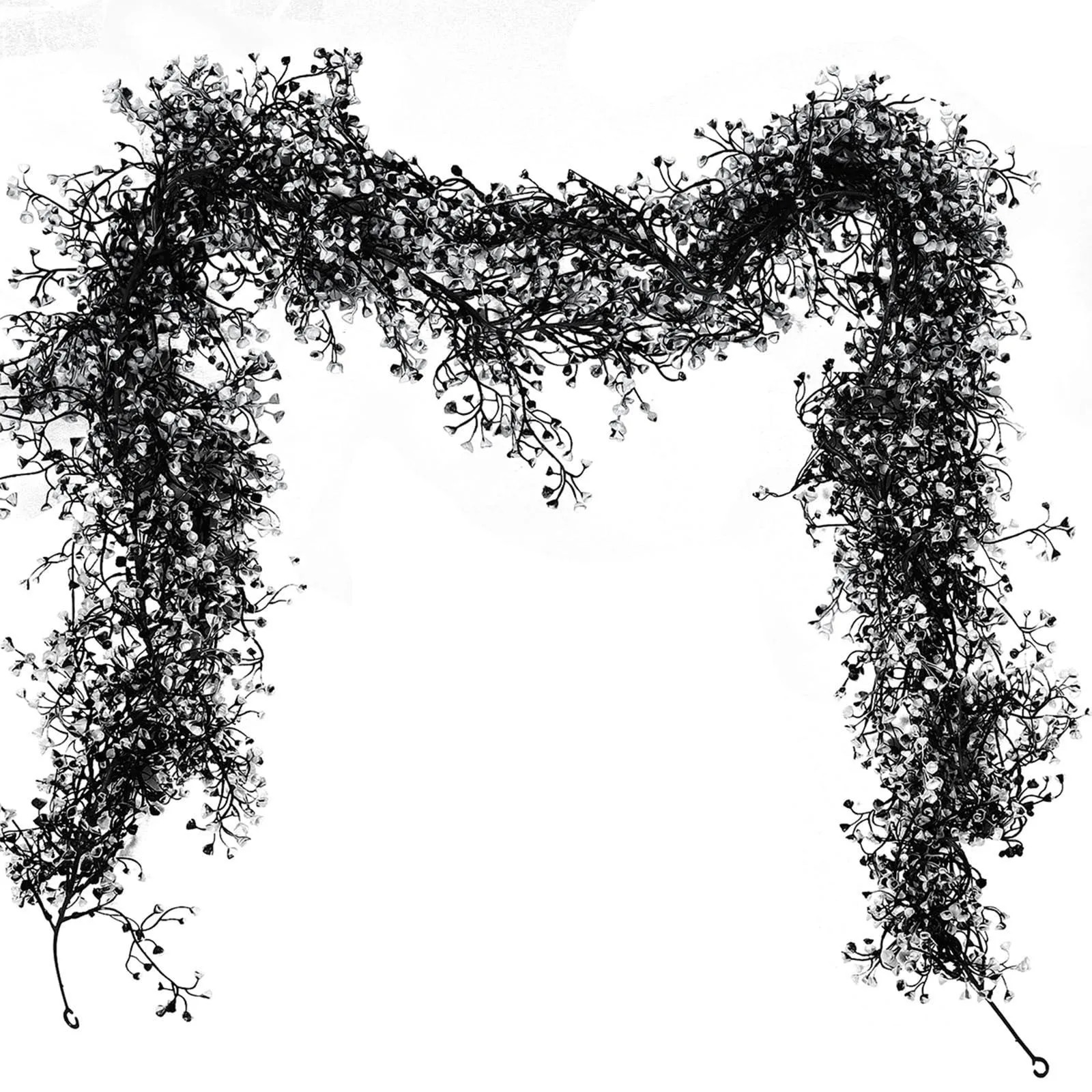 New Halloween Black Gold Willow Vine Garland Home Decor Fast Shipping