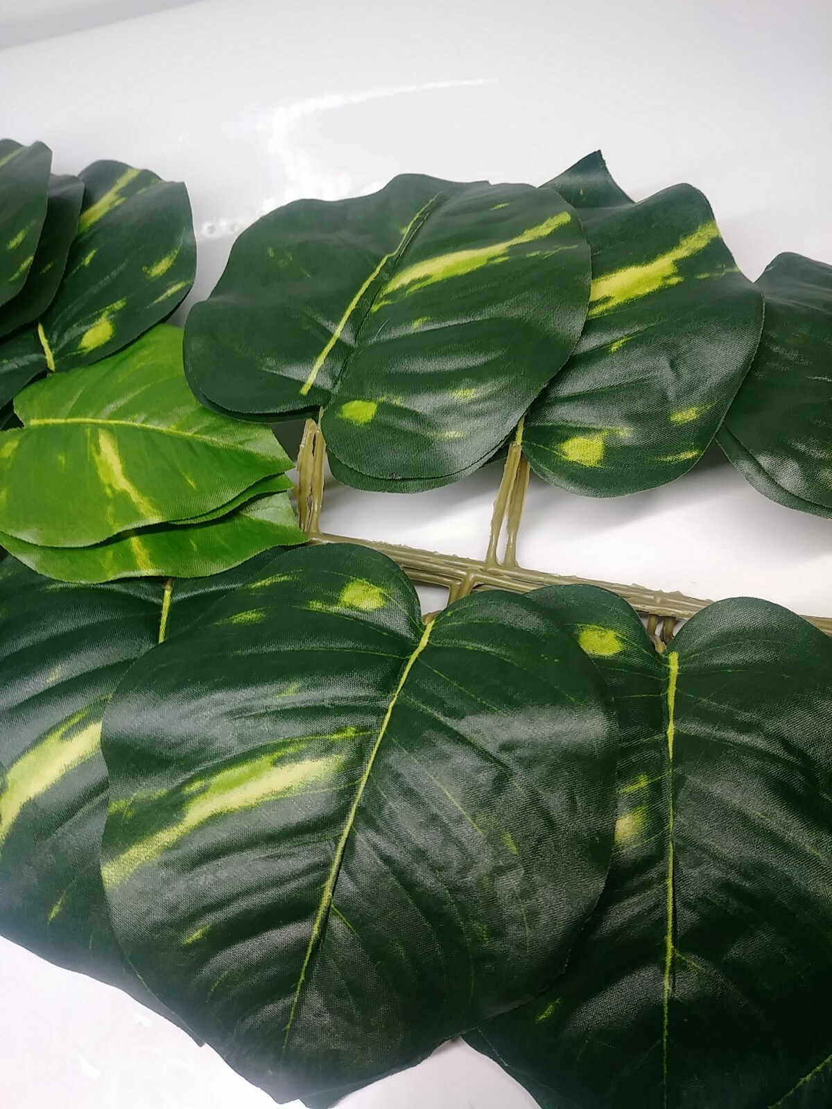 Admired By Nature Artificial Pothos Hanging Bush Plant Leaves for Home Office, …