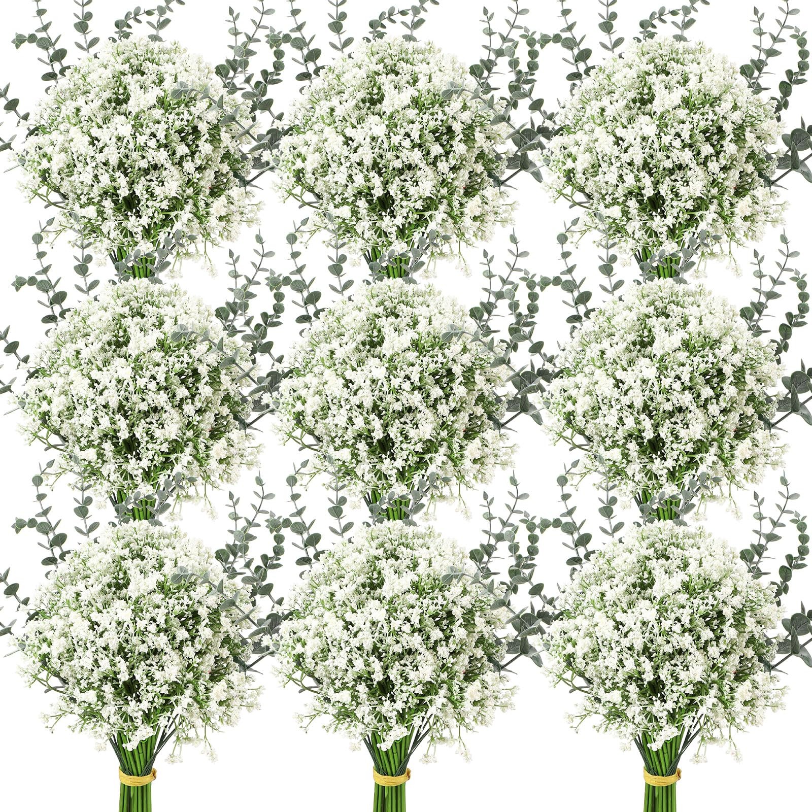80 Pcs Babys Breath Artificial Flowers Bulk Babys Breath Flowers Gypsophila B…