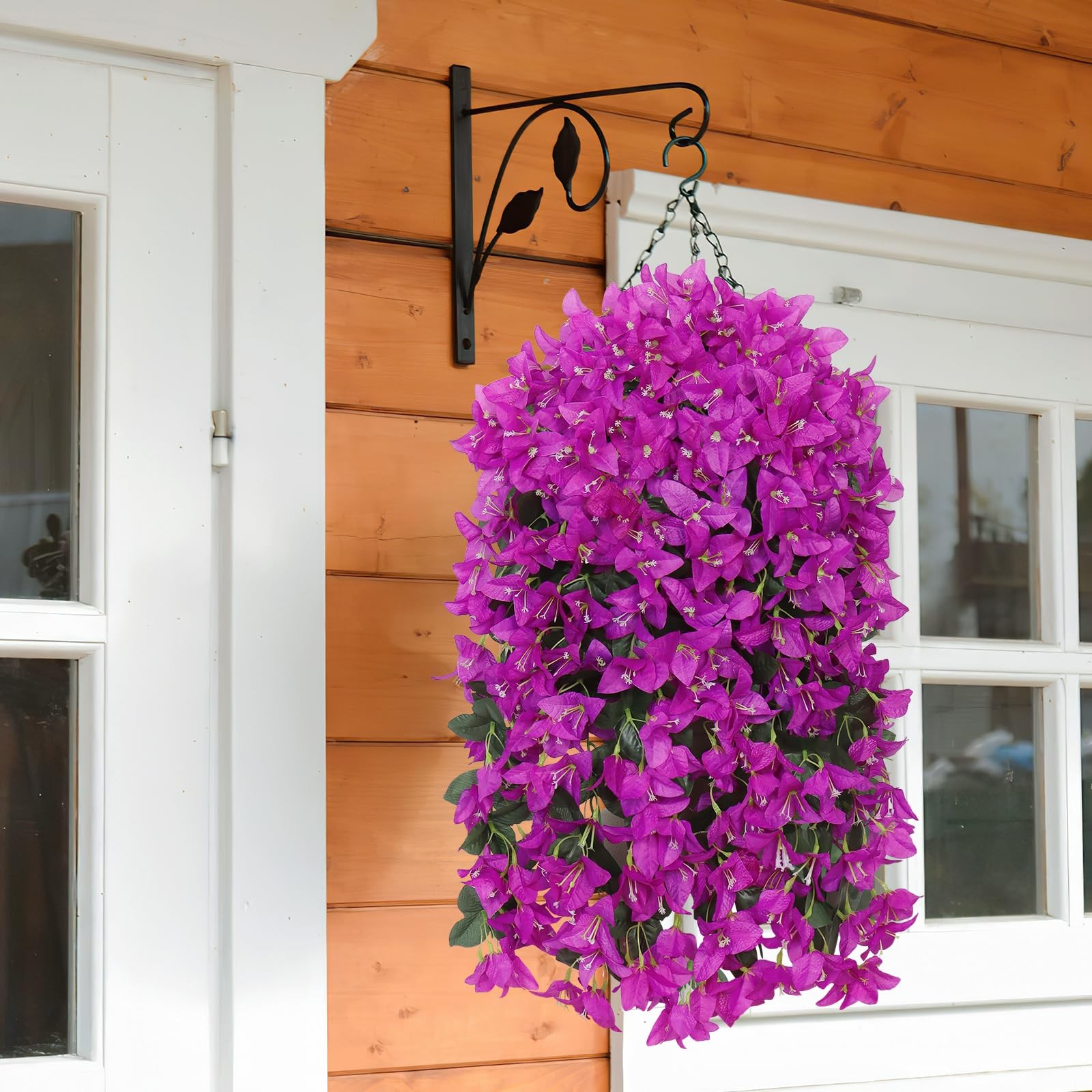 2PCS Faux Bougainvillea UV Resistant Artificial Flowers Plants for Outdoors F…