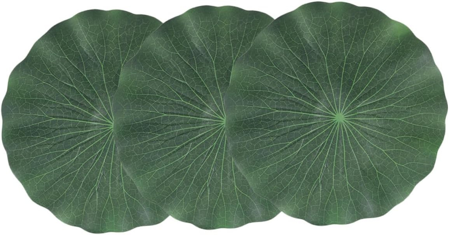 DOITOOL Artificial Lily Pads for Koi Pond: 3 Pcs Artificial Floating Foam Lotus