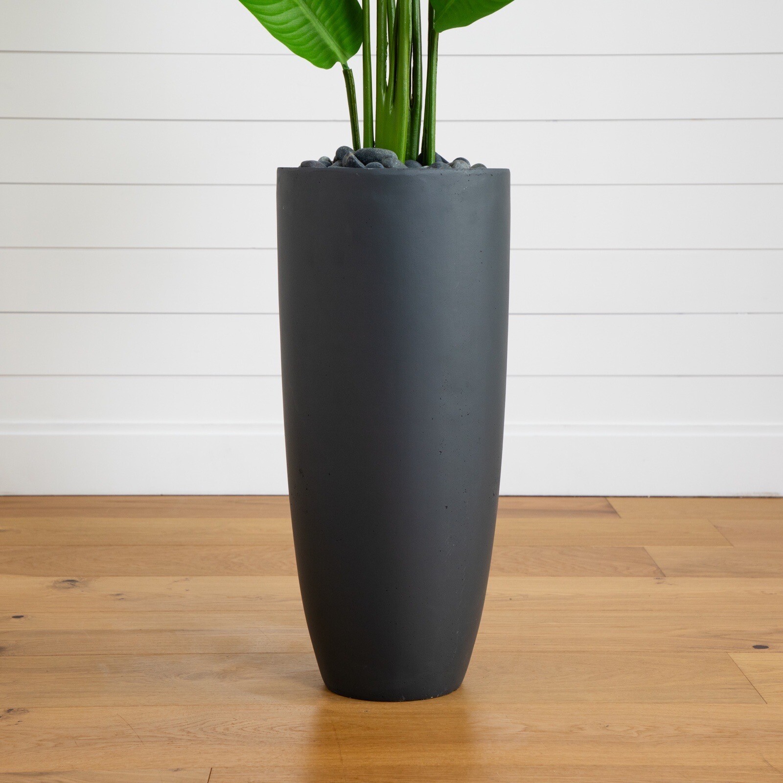 5.5’ Travelers Palm Artificial Tree in Ceramic Planter Home Decor. Retail $308