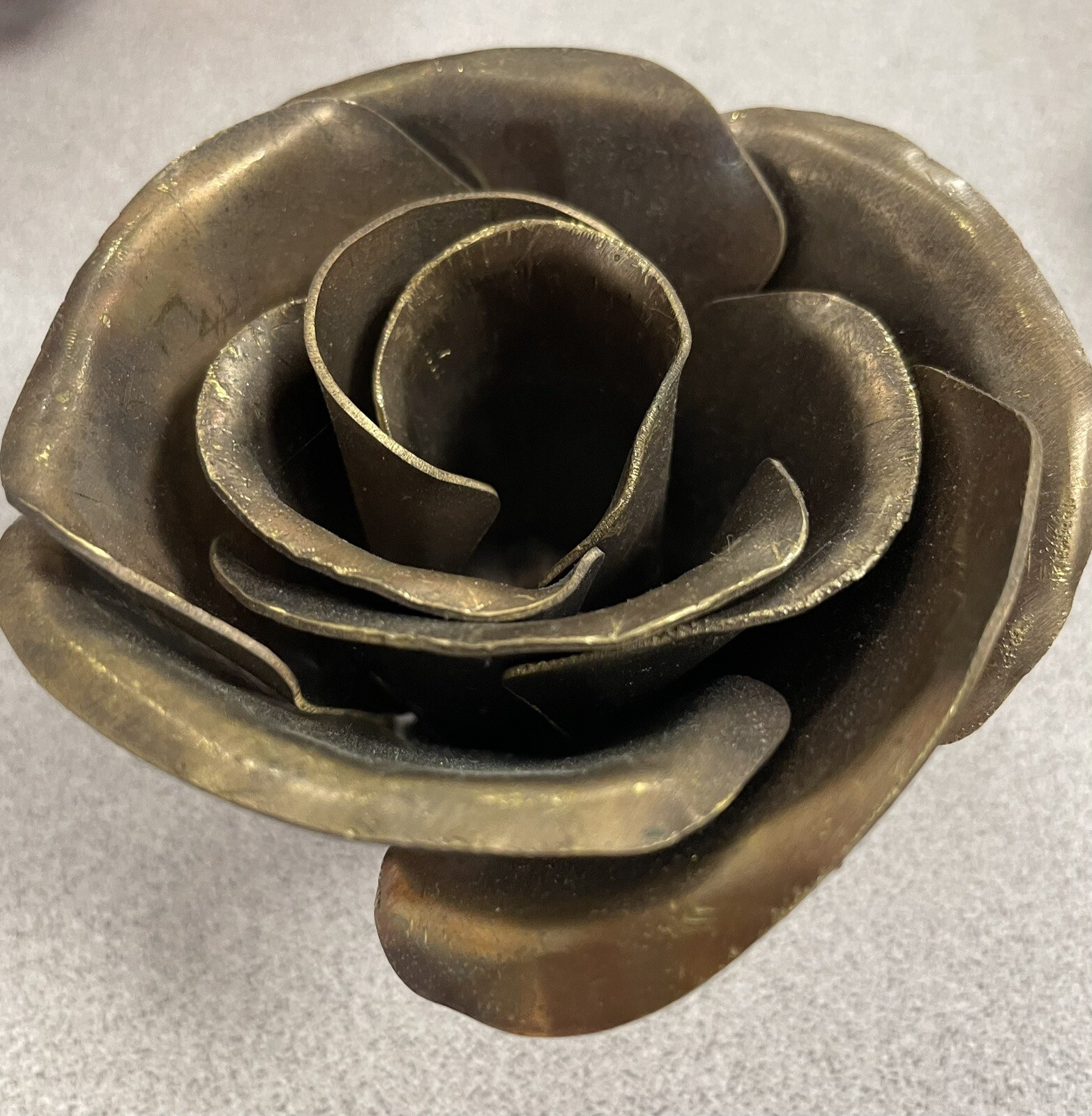 Metal Rose Flowers, handcrafted, bent, and welded. $15/Rose.