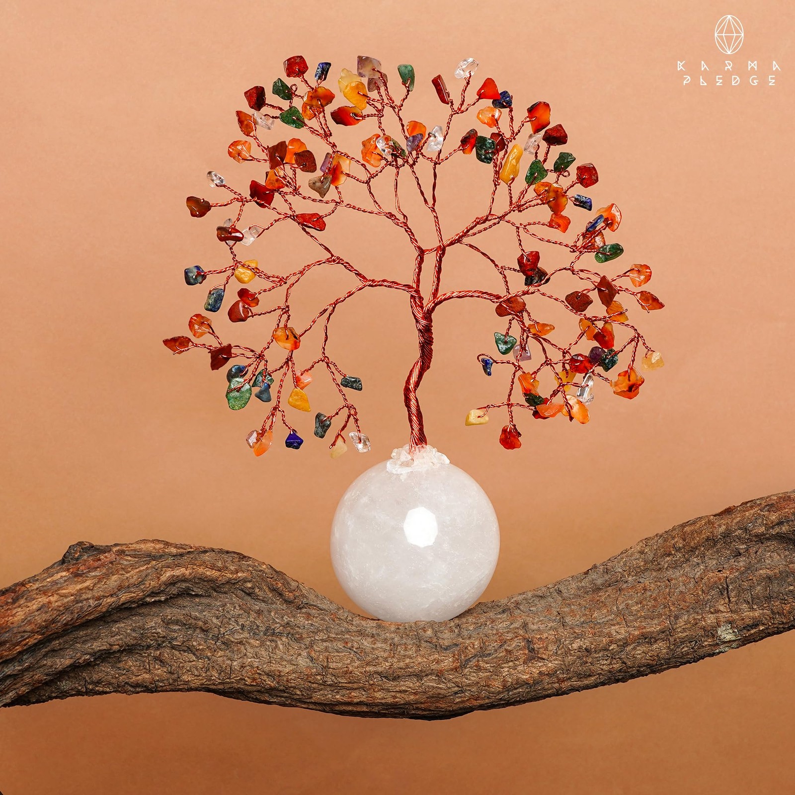 7 Chakra Crystal Tree of Life Gifts for Women, Handmade Home and Office Decor…
