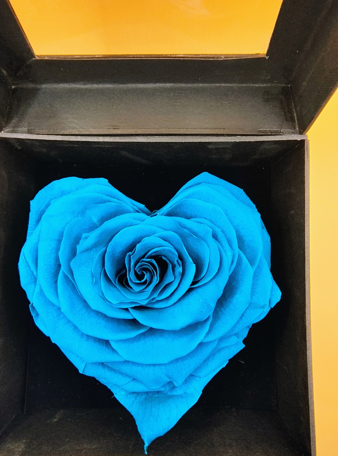 Natural (Forever) roses, 10 cm in heart. The best gift for mom, Him, Her.
