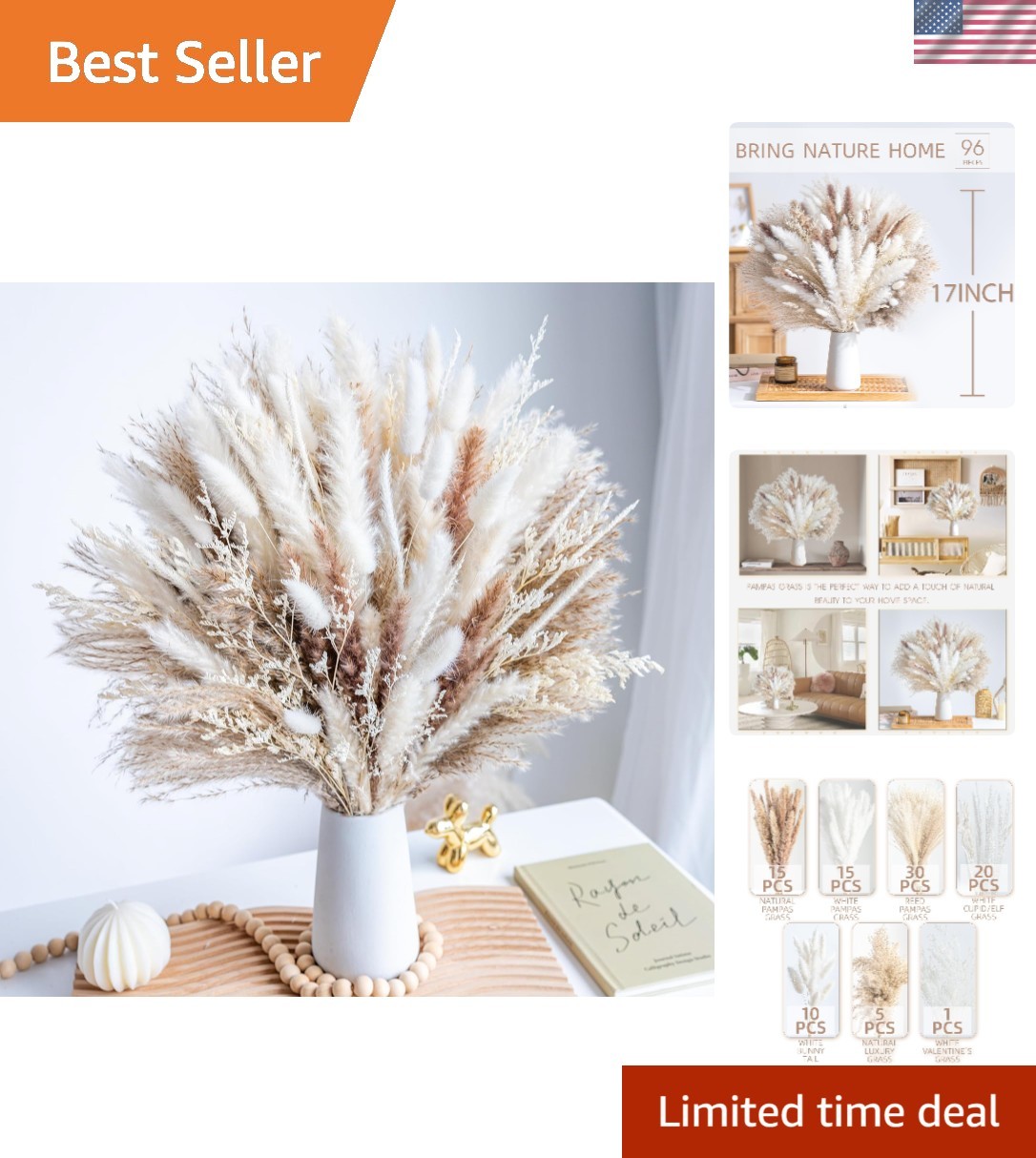 Dried Pampas Grass Decor