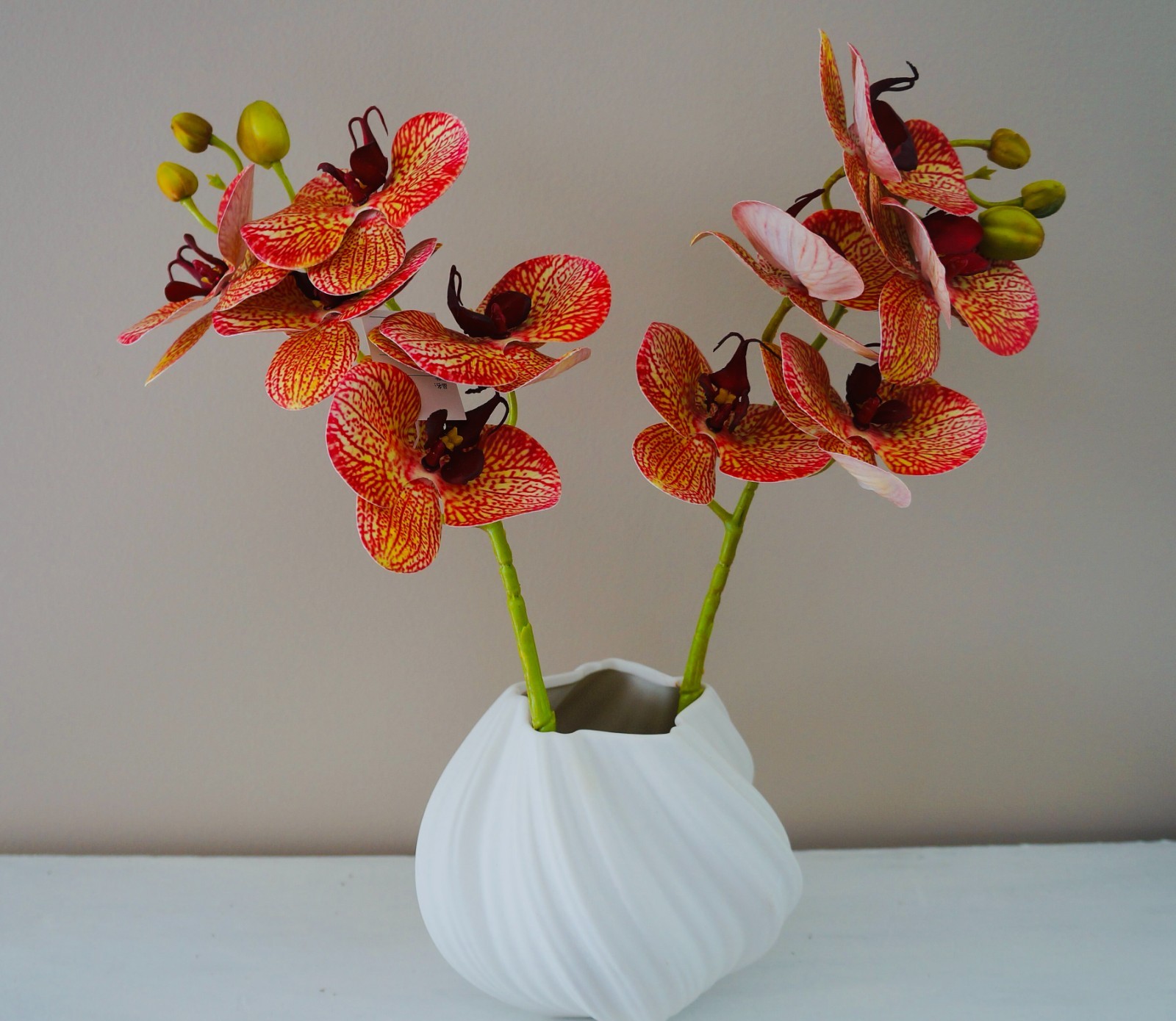 Artificial Orchids, Fake Phalaenopsis Stem, Real touch, For Home Office Party