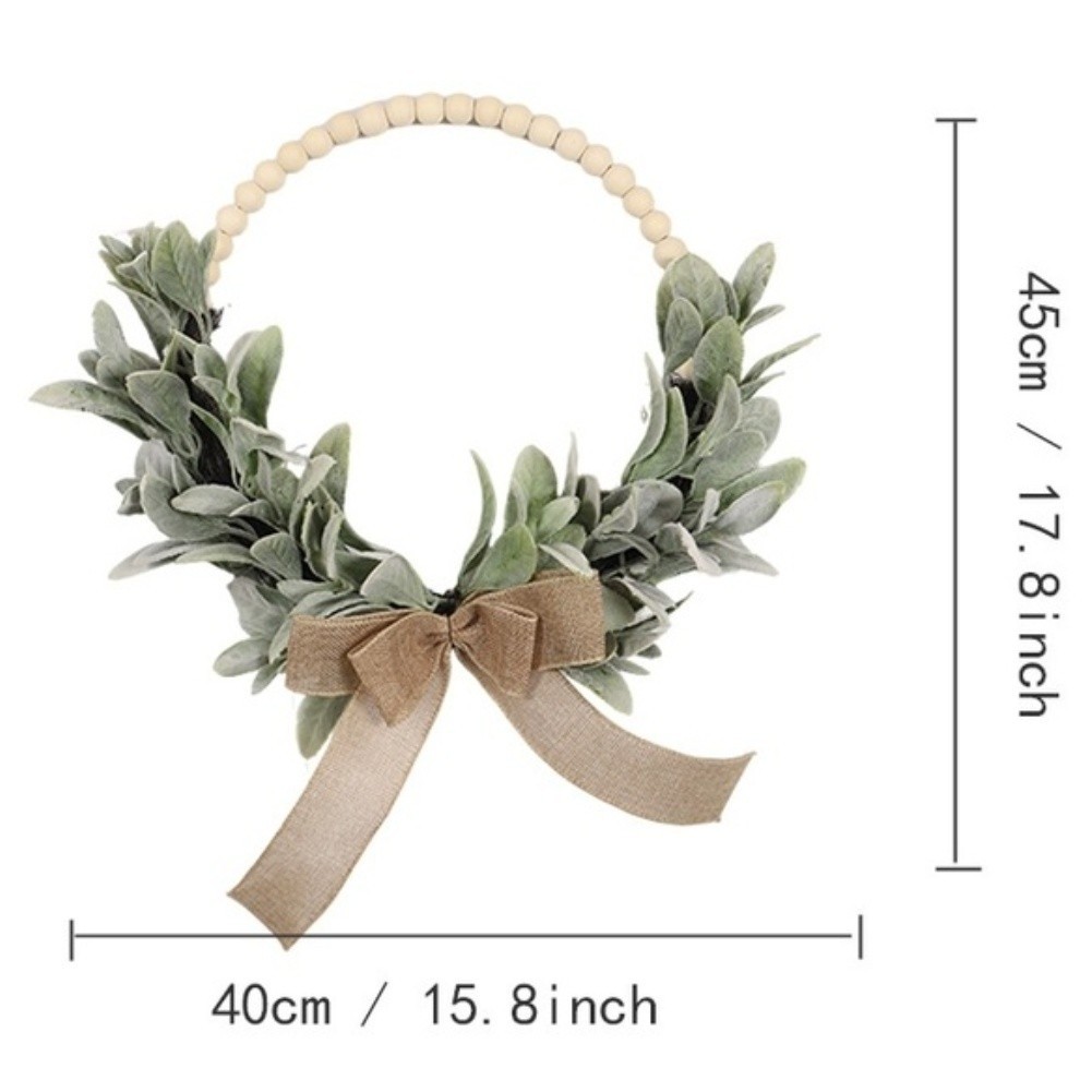 Realistic Artificial Eucalyptus Wreath for Spring Festive Wall Decoration