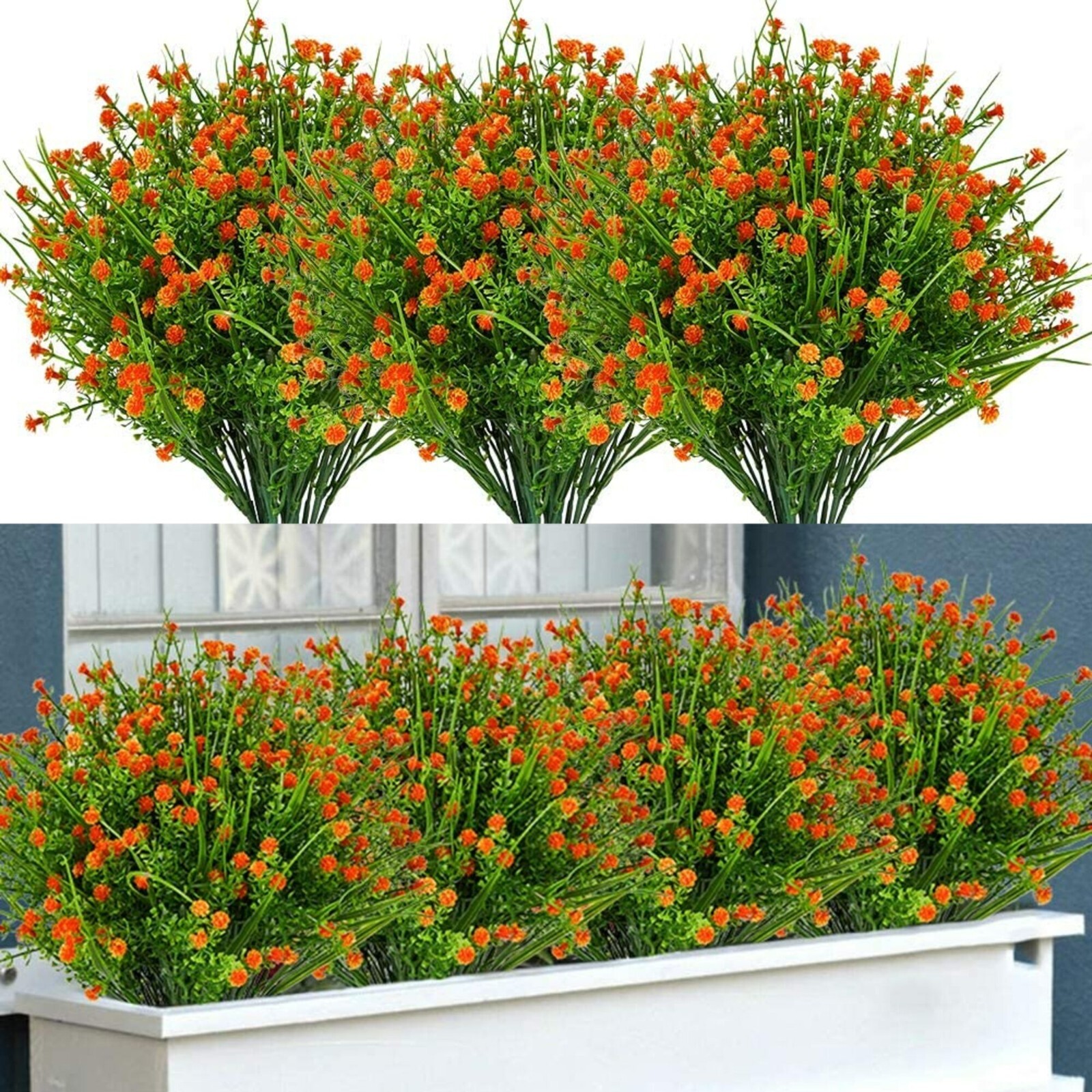 Outdoor Indoor Artificial Flowers Baby Breath UV Resistant Various Colors