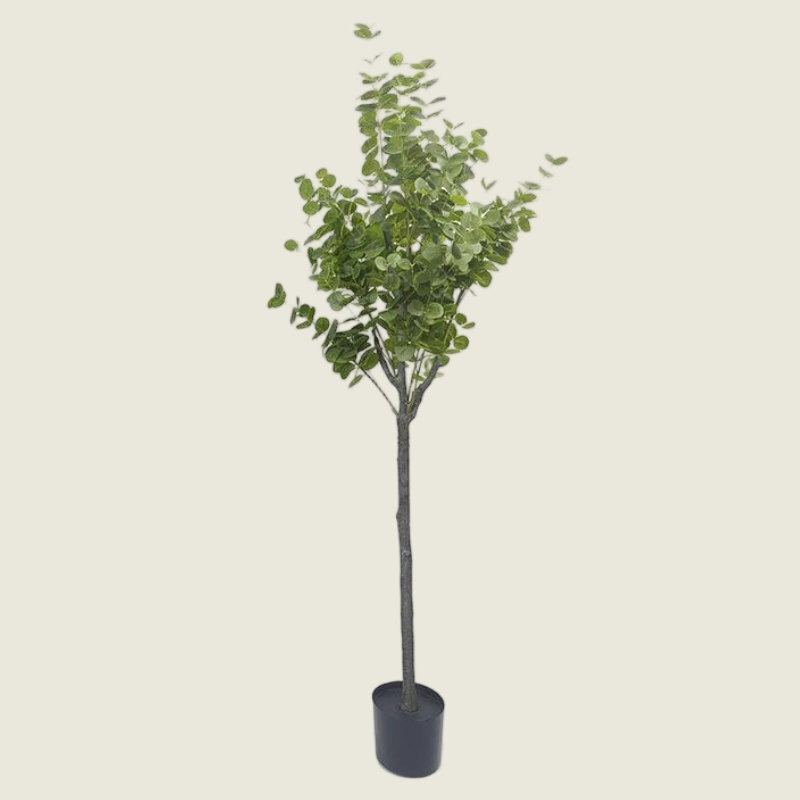 Artificial Eucalyptus Tree, Natural Large Faux Plants Indoor/Outdoor Patio
