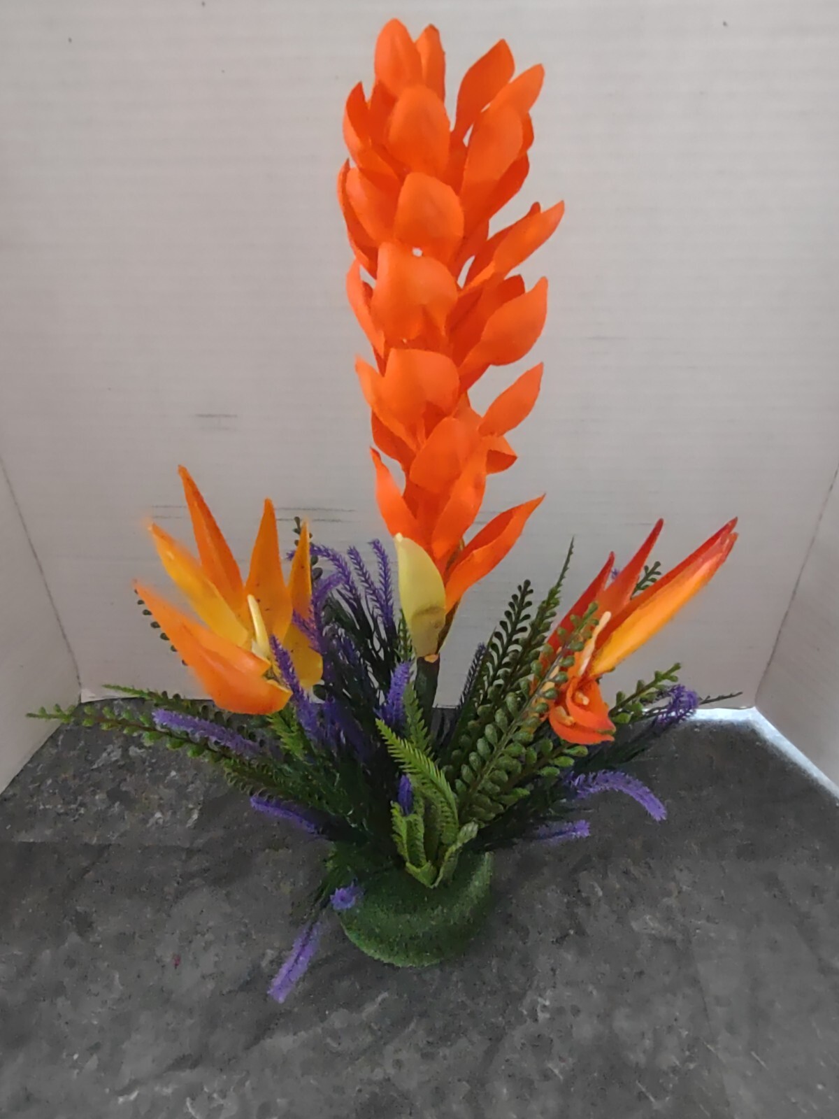Ginger lily tropical floral arrangement tropical Hawaiian flowers TANGERINE