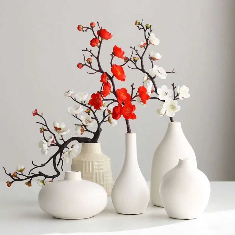 Artificial Flower Wintersweet Lamei Plastic+silk Simulated Wedding 1 Bunch