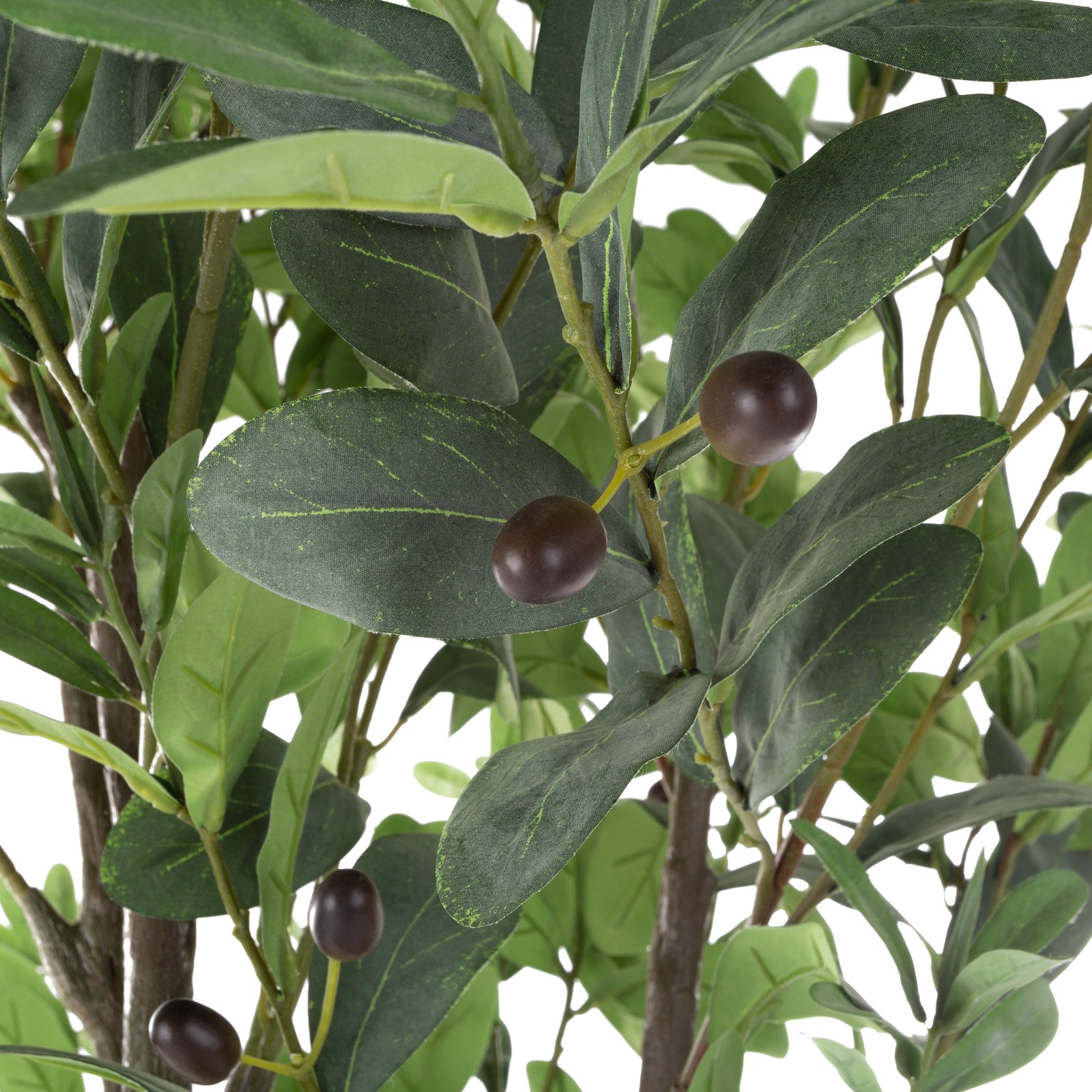Artificial Olive Tree 6-Foot Potted Faux Plant with Fruit for Home Office Decor