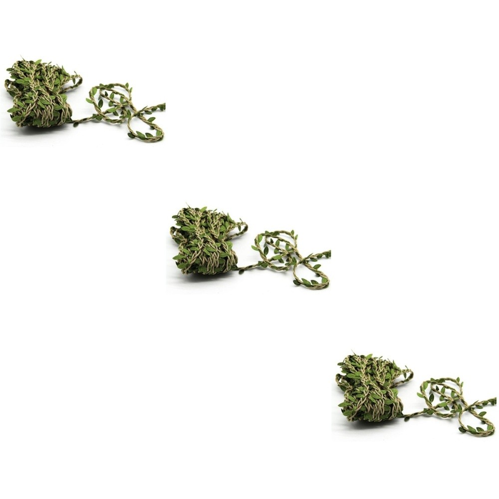 3 Pack Simulation Grape Leaves Rattan Vines Aritificial Leaf Decor