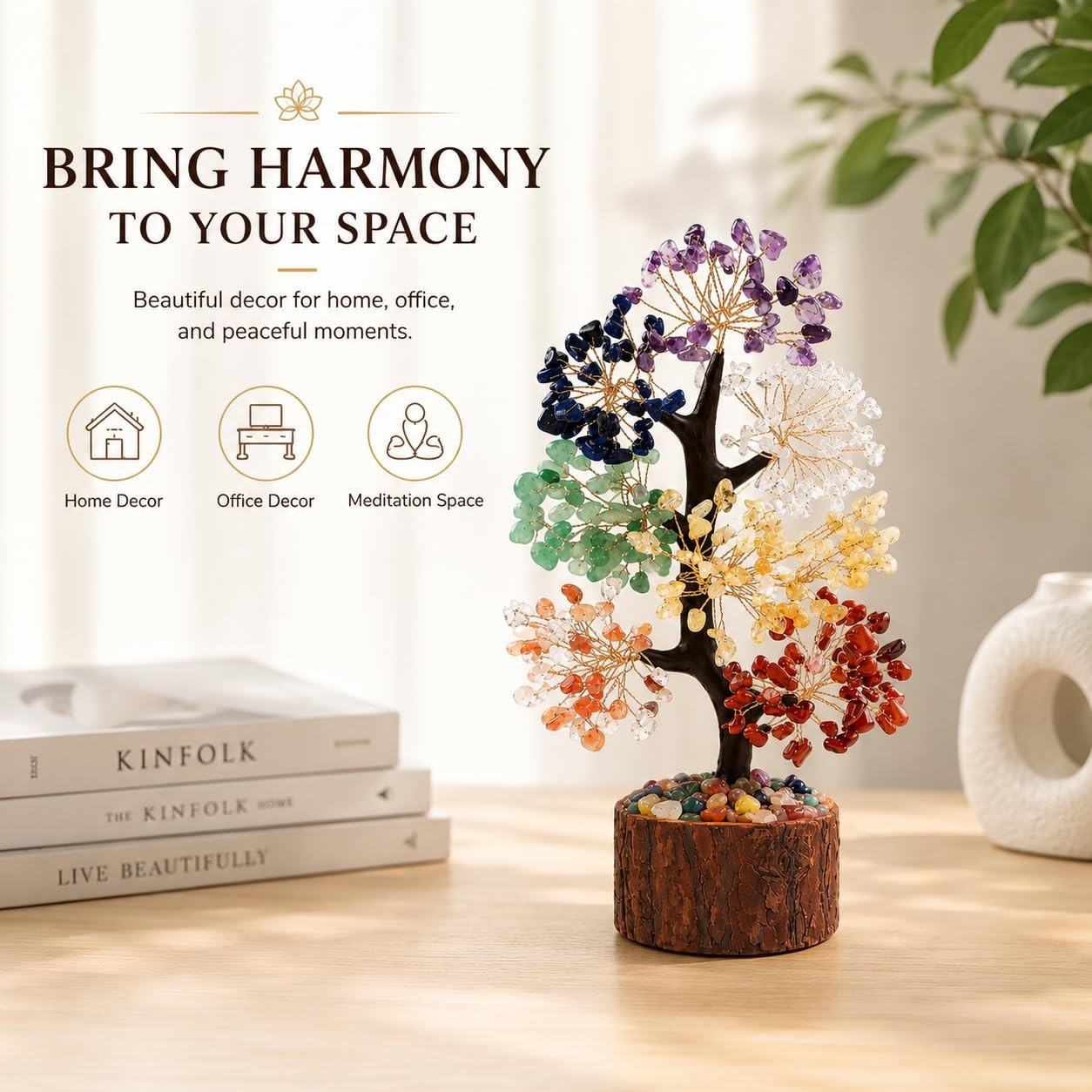 7 Chakra Crystal Tree of Life,Handmade Birthday Gifts for Women Mom Sister Bo…