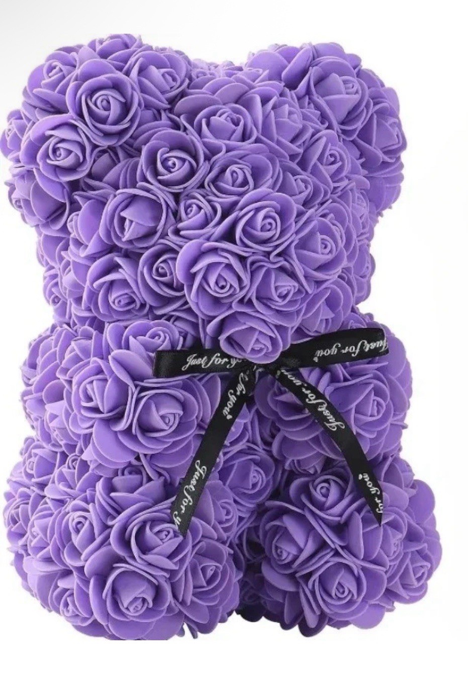 Purple Flower Eternal Rose Teddy Bear Christmas Mother’s Day Birthday Love