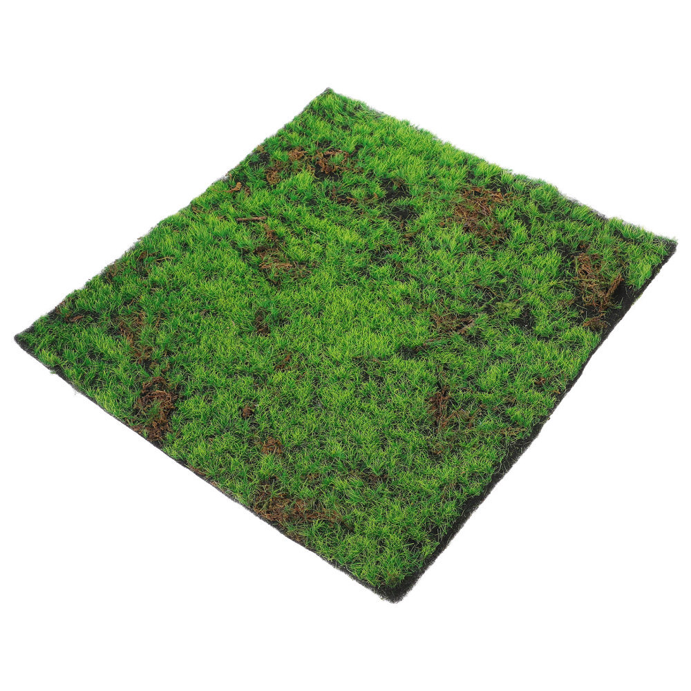 Artificial Moss Mat Decorative Simulated Turf Fake Grass for Project Plastic