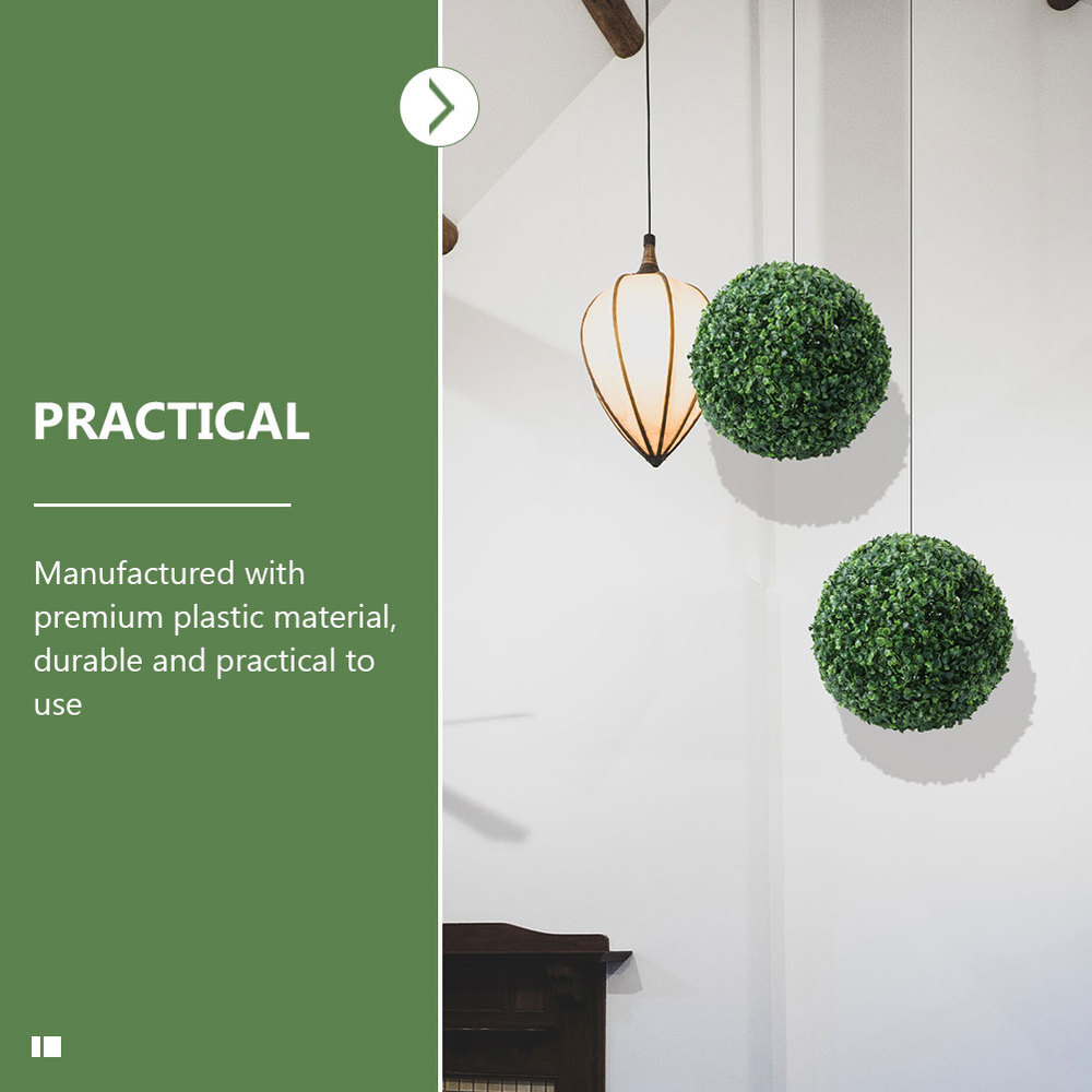5PCS Simulation Plant Topiary Balls Decorative Ceiling Ornament Fake Plant Balls