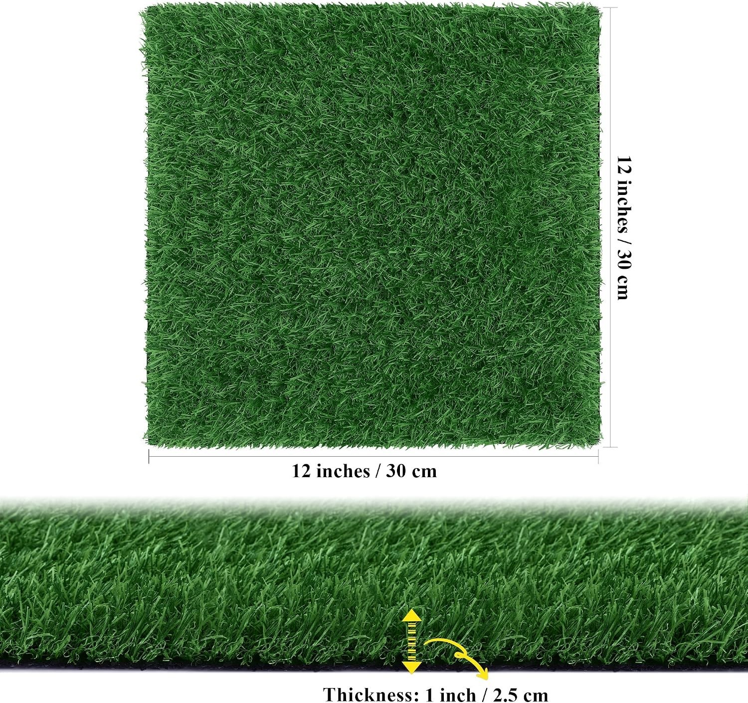 Realistic 12×12 Artificial Grass Mats – Set of 18
