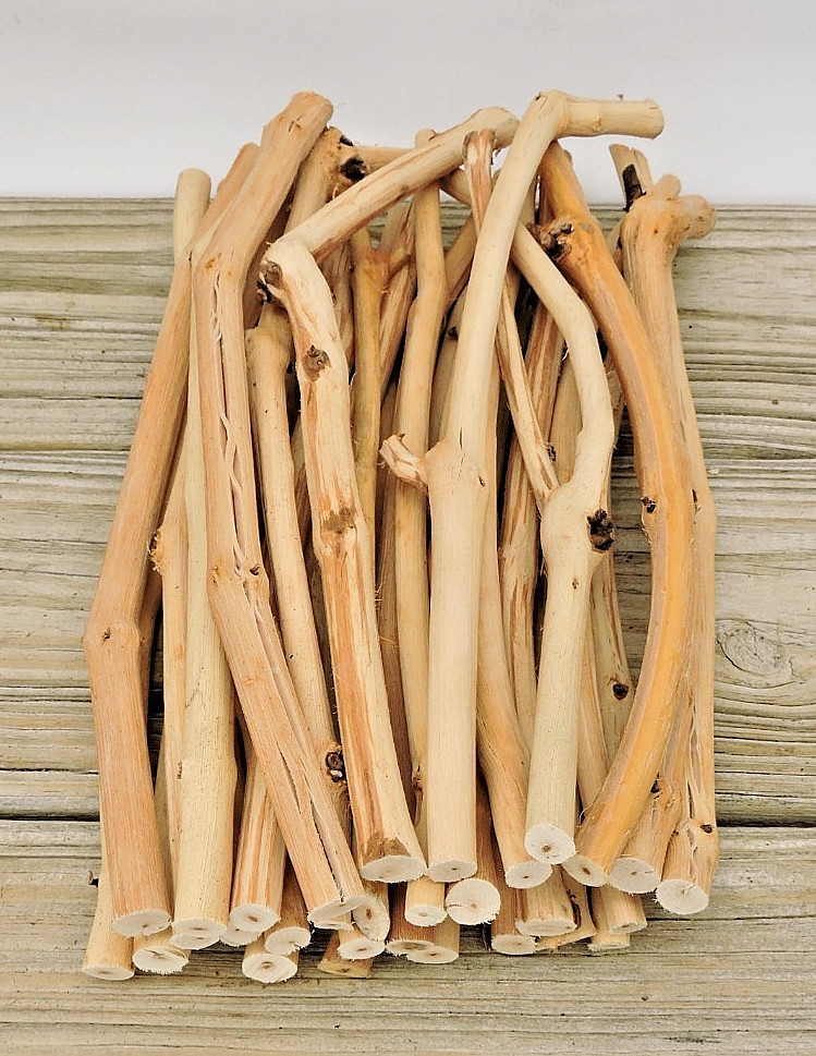 30 Grapevine Wood Stick Section 7/16~1/2″D 11~12″L Driftwood Decor Crafts