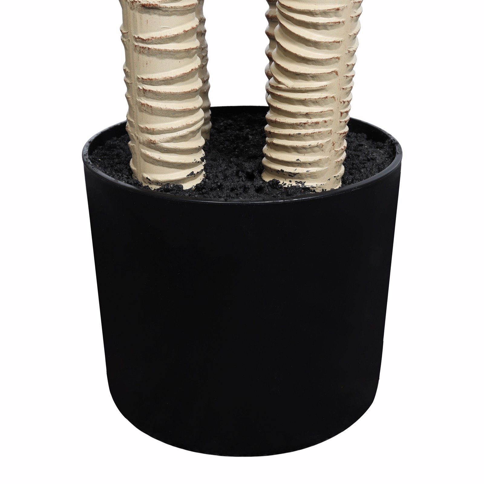 6″ Artificial Dracaena Tree with Black Plastic Pot