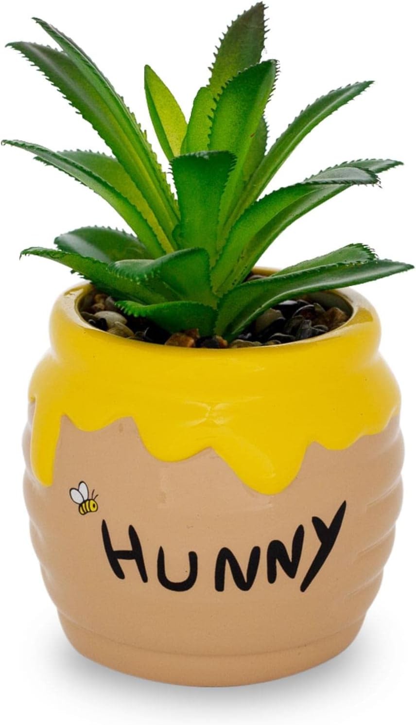 Disney Hunny Pot 3-Inch Ceramic Mini Planter with Artificial Succulent | Smal…