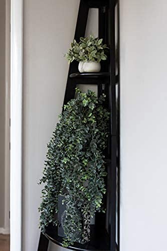 Artificial Hanging Plants – 30” Long Eucalyptus Greenery Bush, Fake Plant for…