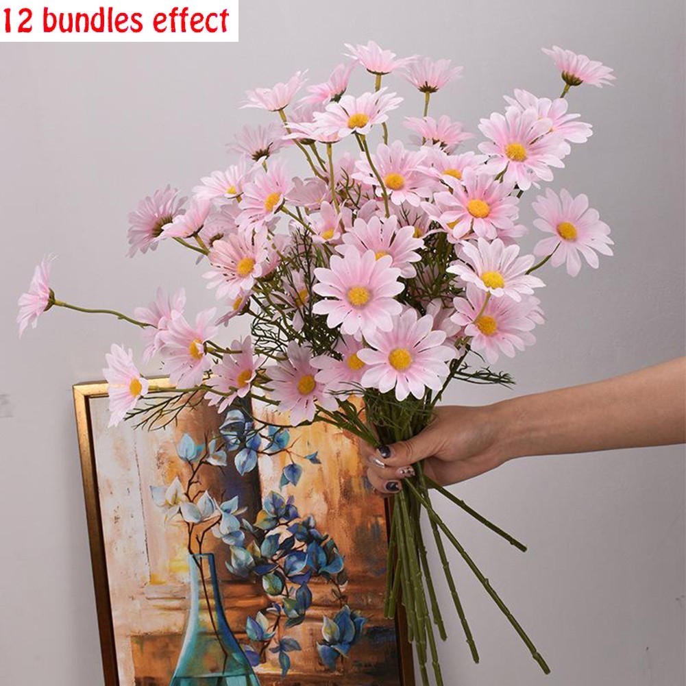 Baby Shower Christening Bouquet Fake Flowers Xmas Artificial Daisy Flowers Party
