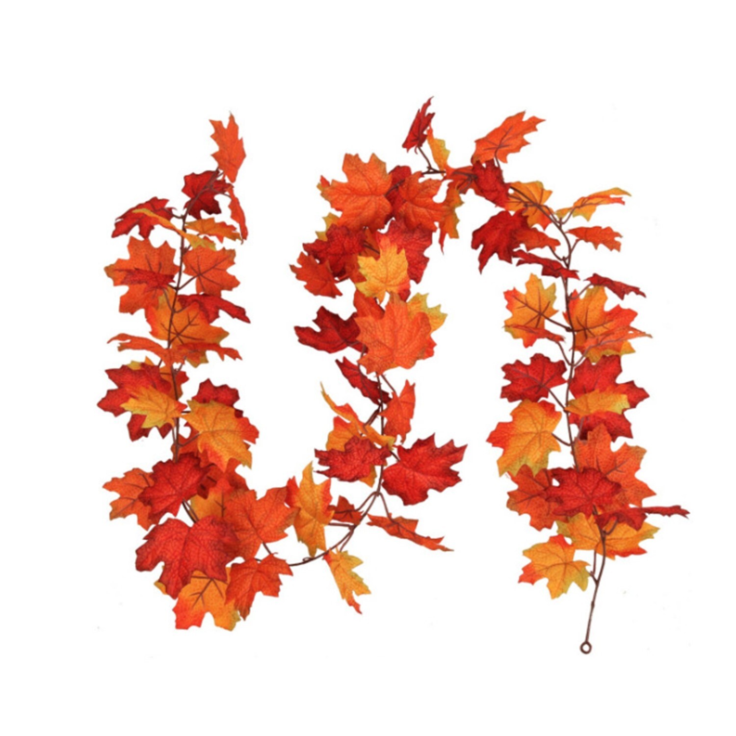 4 Pack Fall Garland Maple Leaf 6ft Foliage Mantle Vine Door Wall Decor Autumn