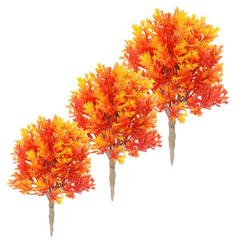 3pcs Artificial Maple Tree Models for Miniature Scenery Simulation Trees for …