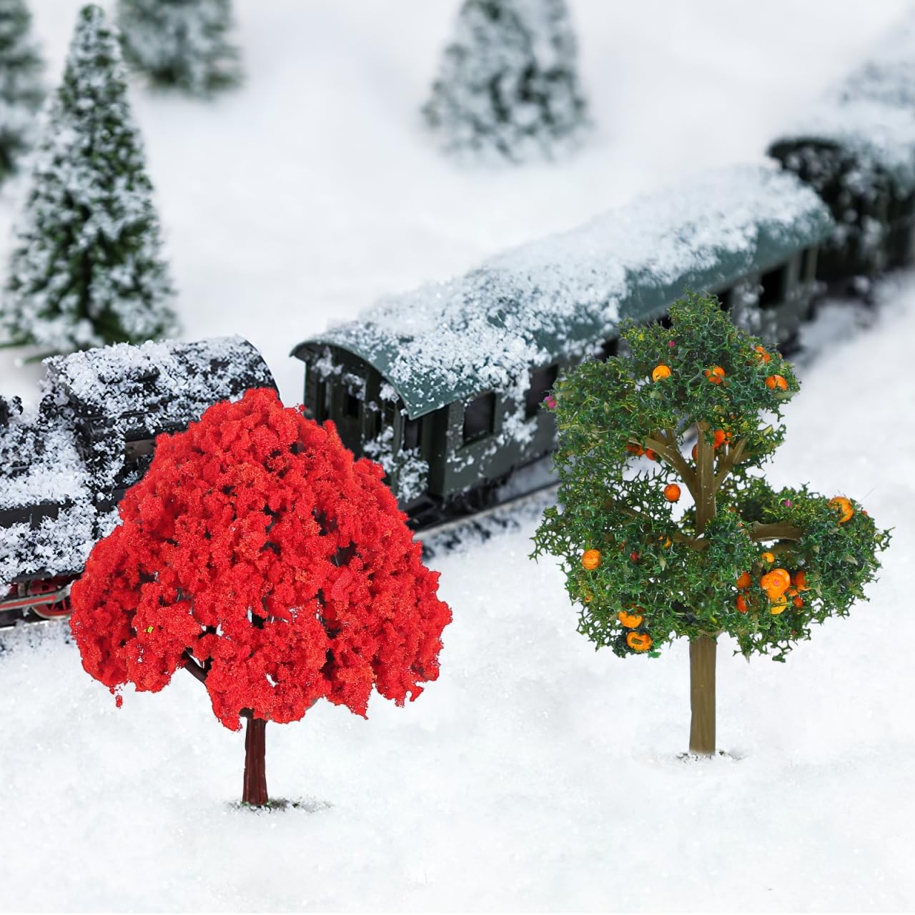 Miniature Trees Set 12 Pcs Model Trees for Train Railway Scenery Fairy Garden…