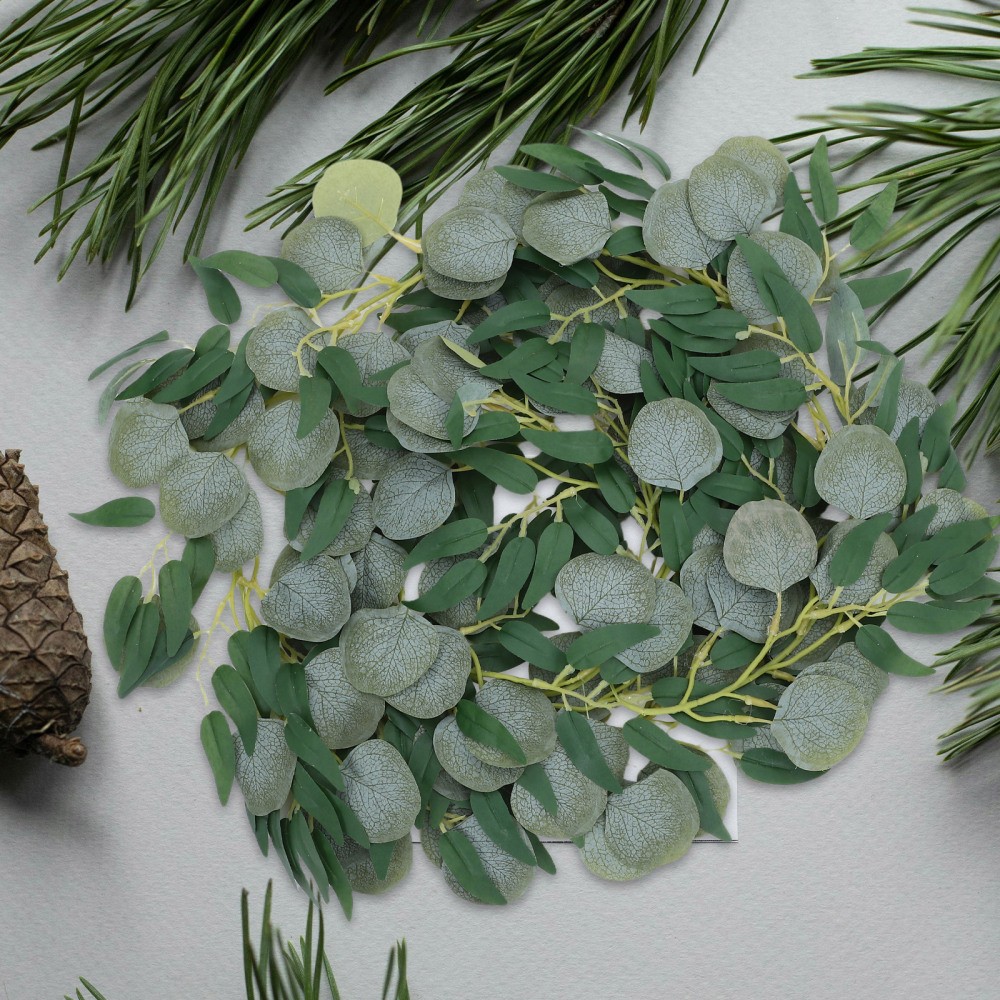 Simulated Vine Rattan Artificial Vines Eucalyptus Garland Leaf Strip