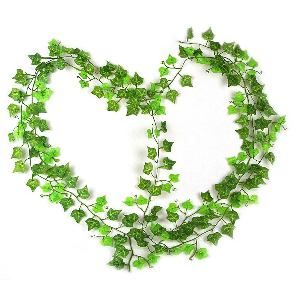 12 Strands 94 FT Artificial Ivy Vines Leaves Silk Garland for Home Office Decor
