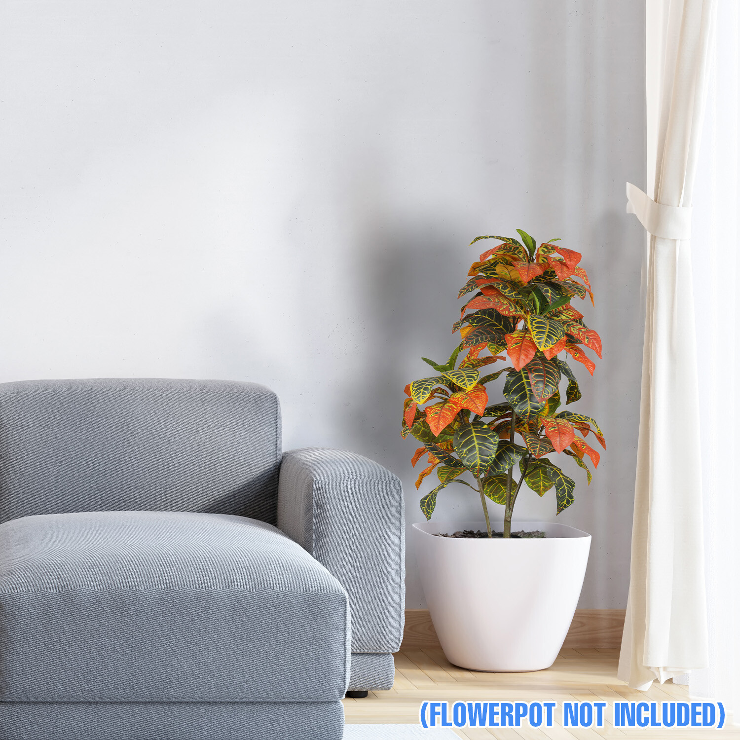 Artificial Fall Tree with Plastic Nursery Pot For Home Office Christmas Decor