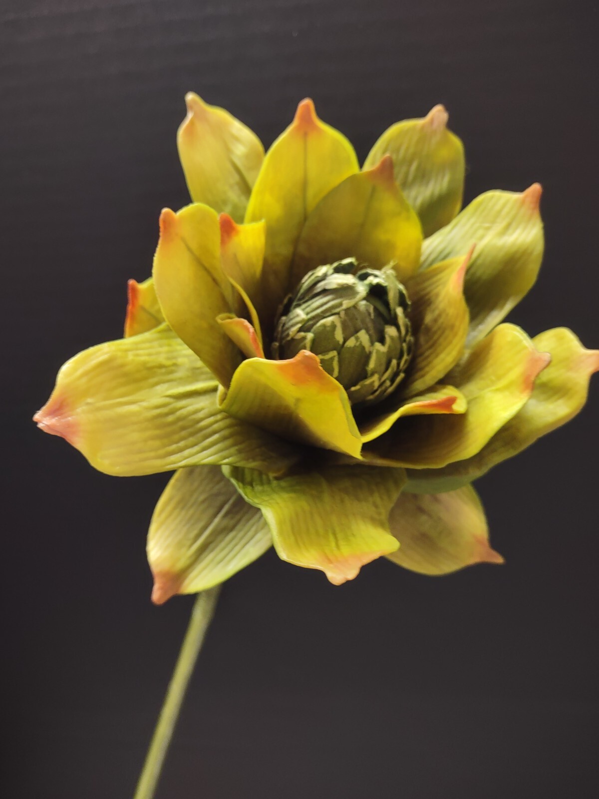 Artificial rose ginger lily, Hawaiian flowers, tropical flower stems LIME GREEN