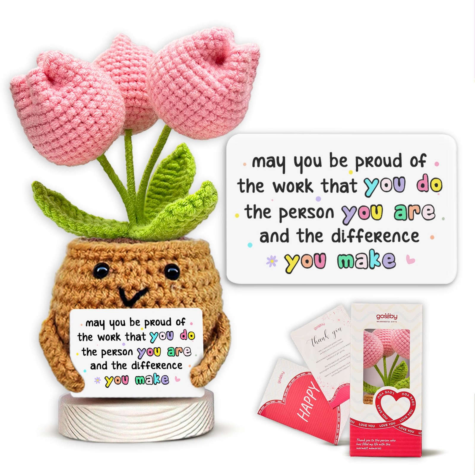 Handmade Positive Tulip Flower Crochet – May You Proud of The Work That You D…