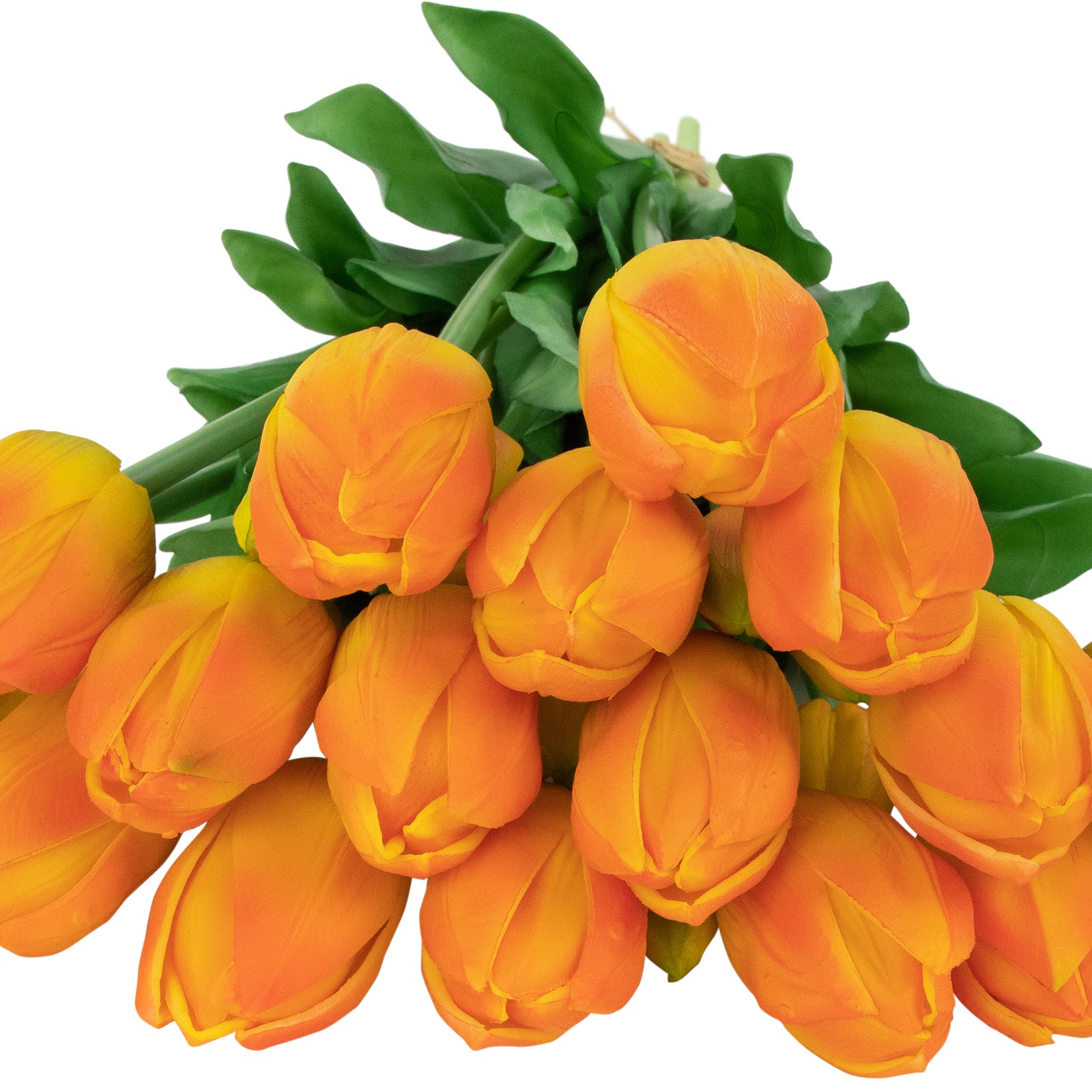 Northlight Real Touch™ Orange Yellow Tulip Floral Bundles Set of 6 – 18″