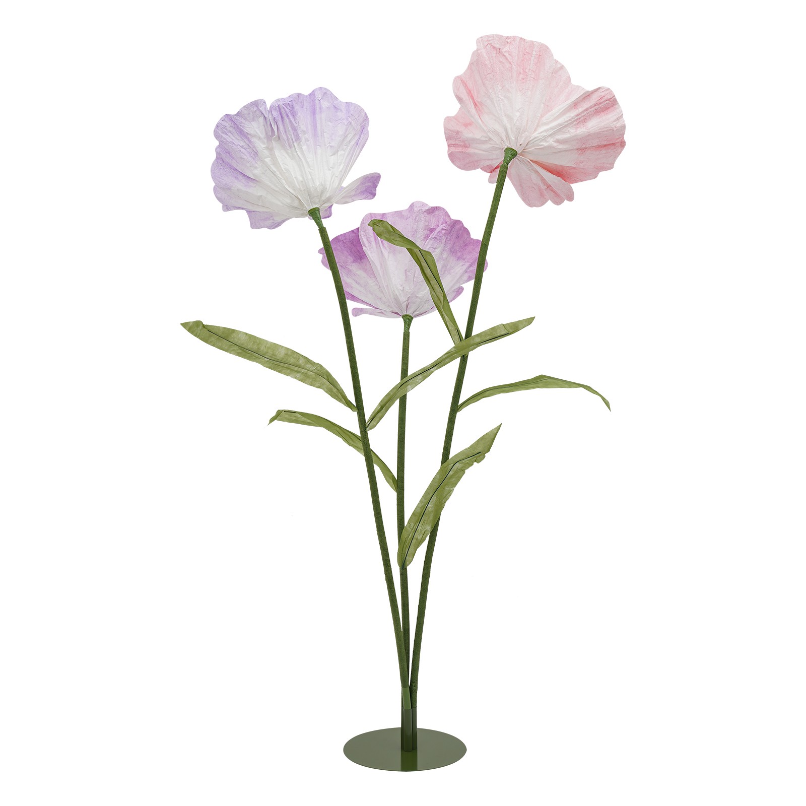 Large Artificial Flowers with Stems and Base, Huge Artificial Flower for Party