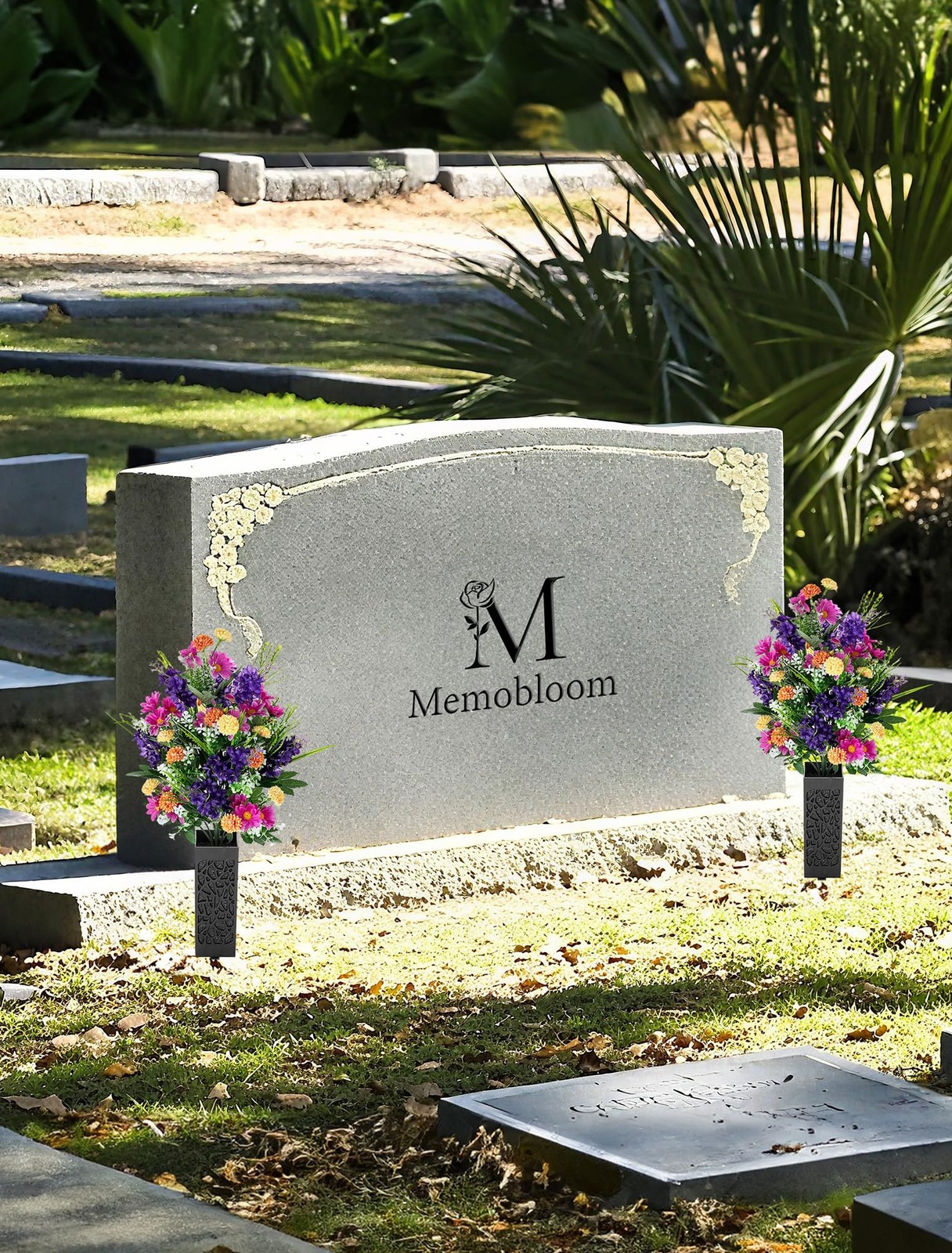 Artificial Cemetery Flowers for Grave: Memorial Day Flowers for Cemetery – Ou