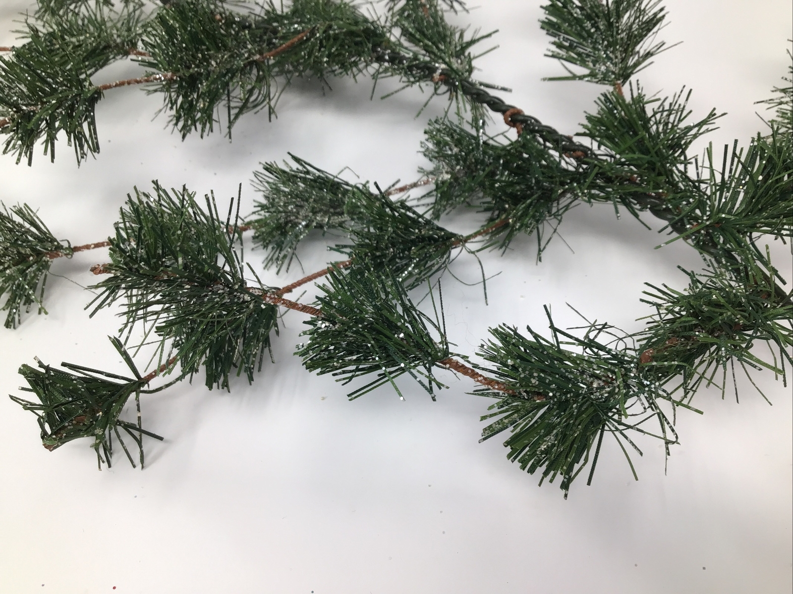 Pine Floral Pick Flocked 25” Arrangement Basket Vase Filler 2 Picks Artificial