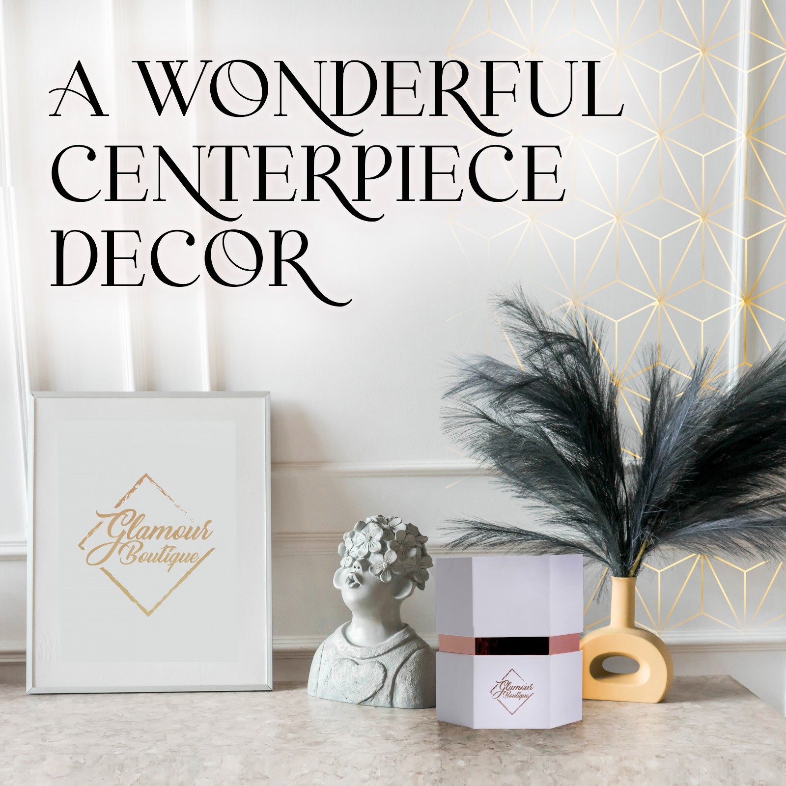 Glamour Boutique Hexagon 7-Piece Forever Real Rose – Preserved Roses in a Box