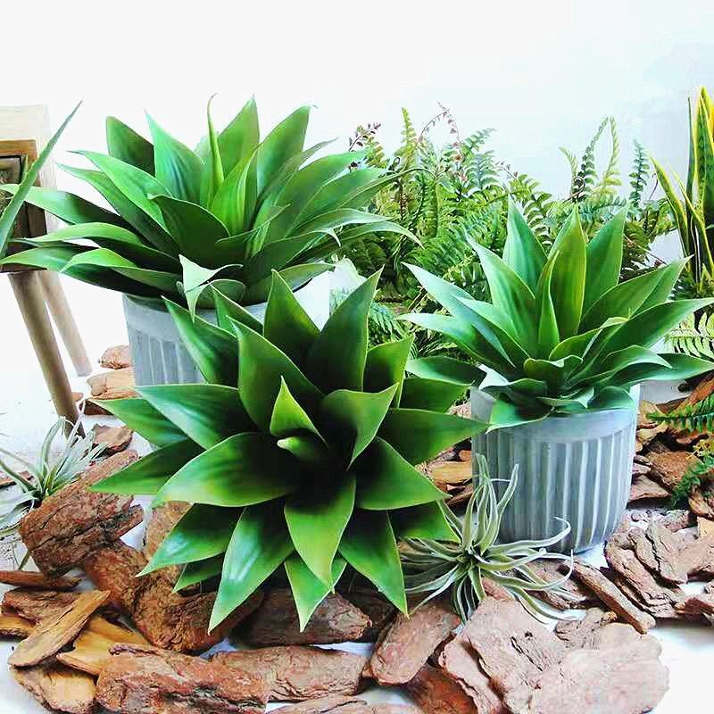 45-55cm Artificial Large Agave Plant Tropical Fake Leaf Garden Office Home Decor