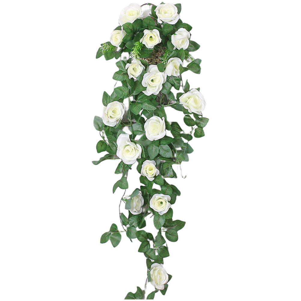 Artificial Flower Wall Garland Made of Silk Fabric for Home Wedding Indoor Use