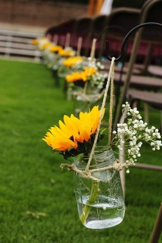 Artificial Sunflowers Long Stem Decor 6PCS Outdoor Indoor Wedding Party Yellow
