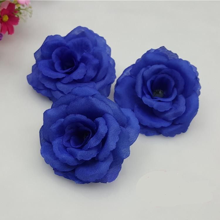 Black Roses Silk Flower Heads- 8cm Artificial Fake Flowers Decorations 10pcs/lot