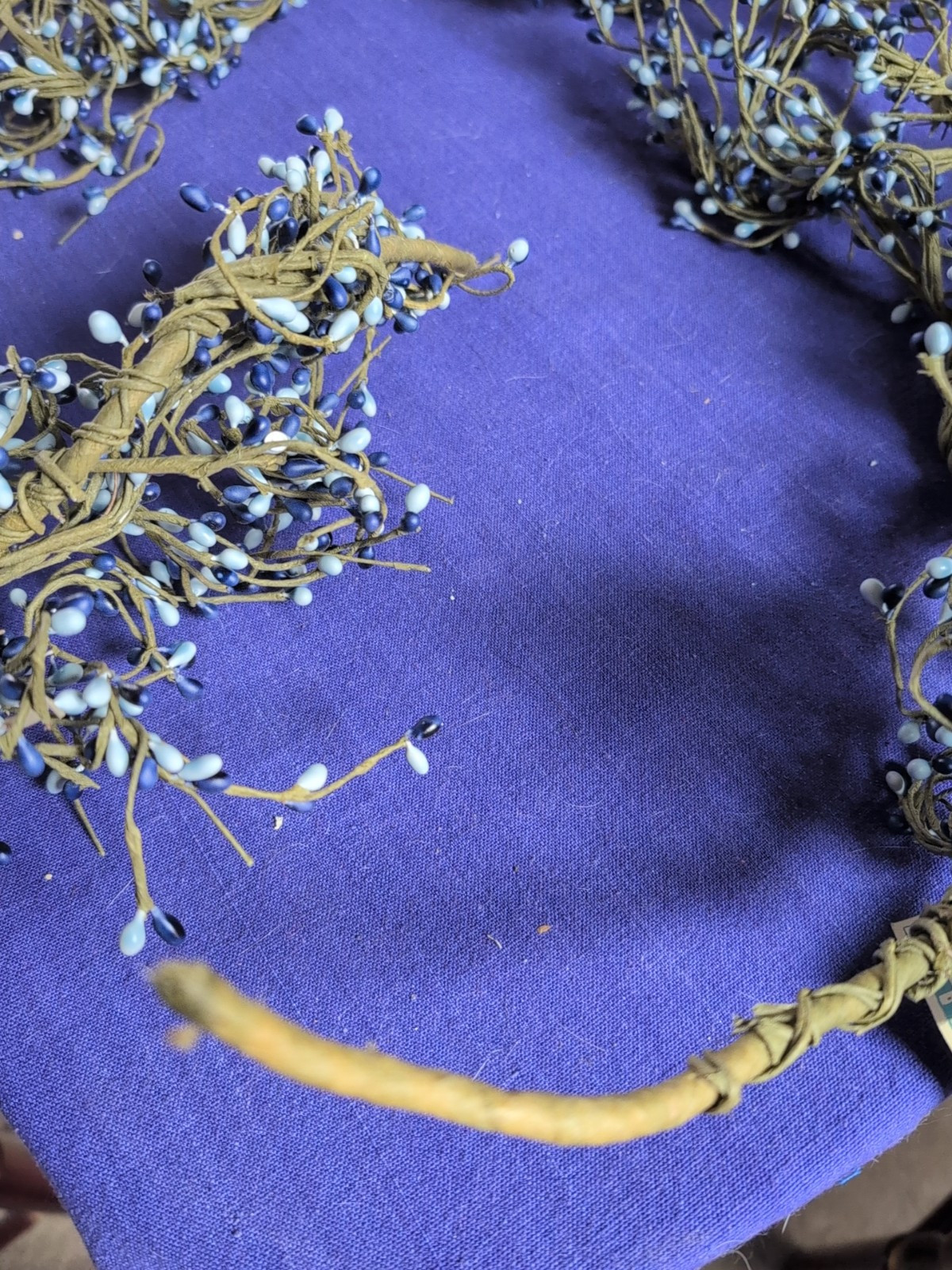 Berry Garland / Country Blue Berry Garland / Wedding Garland Blueberry 4 Ft Swag