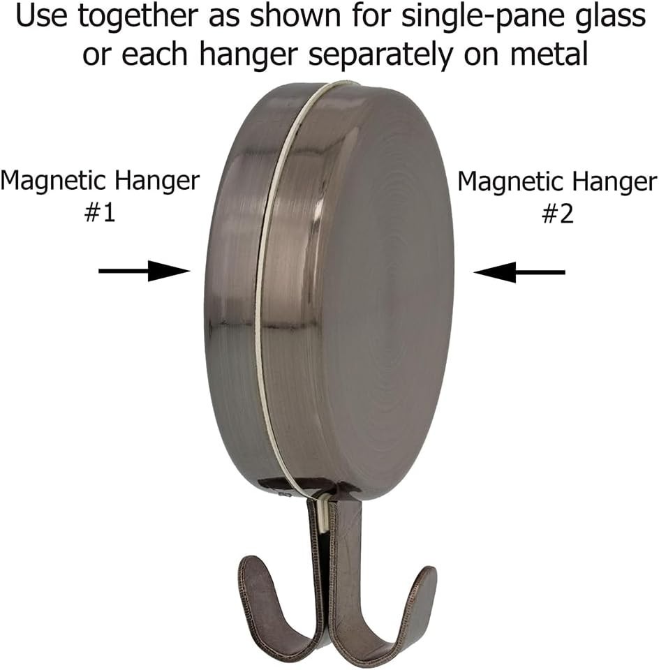 Attract Magnetic Wreath Hanger Oil-Rubbed Bronze – Set of 2 Magnets – for 2 M…